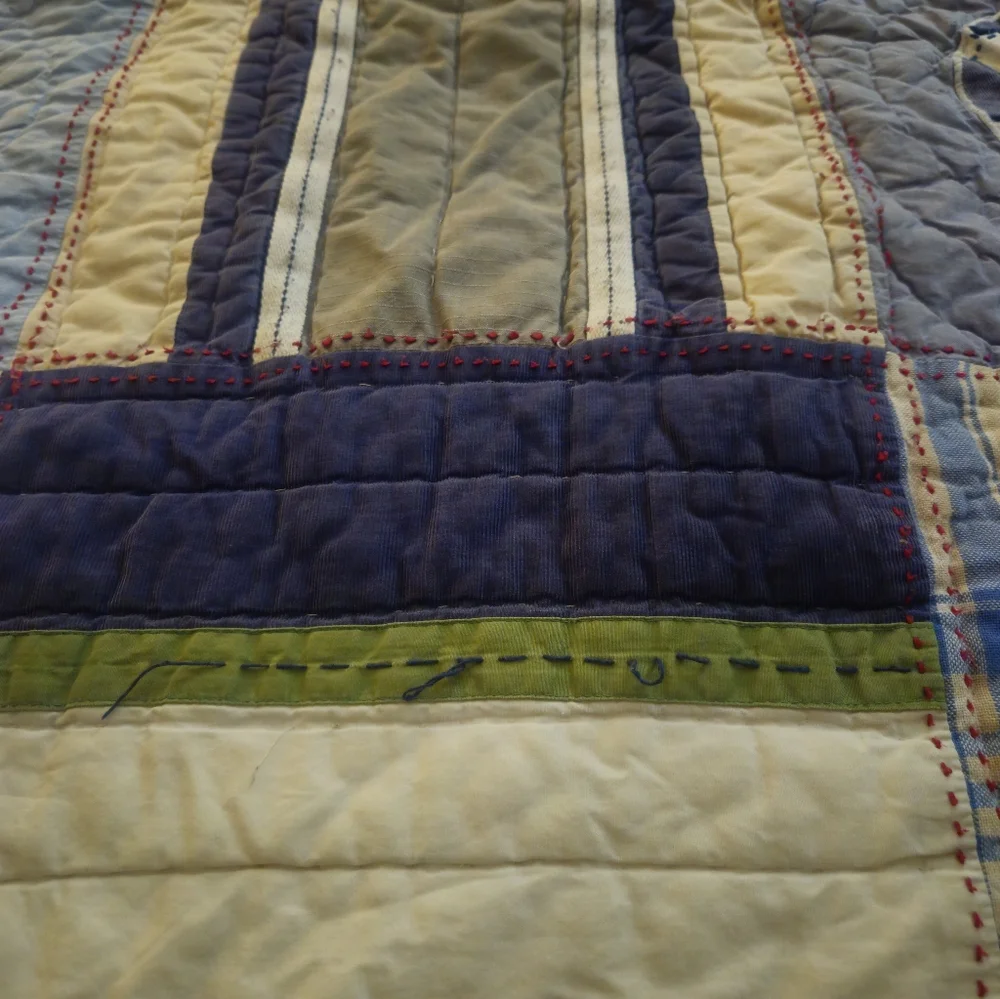 Pottery Barn Kids TWIN Junior Varsity Sports Quilted Comforter/ 1 Euro Sham Set